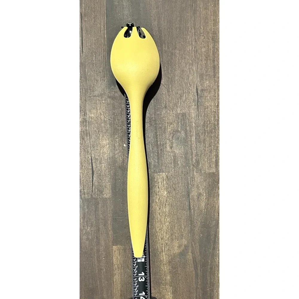 Tupperware Spork Spoon Fork Harvest Gold Serving Kitchen Cooking Utensil Vintage